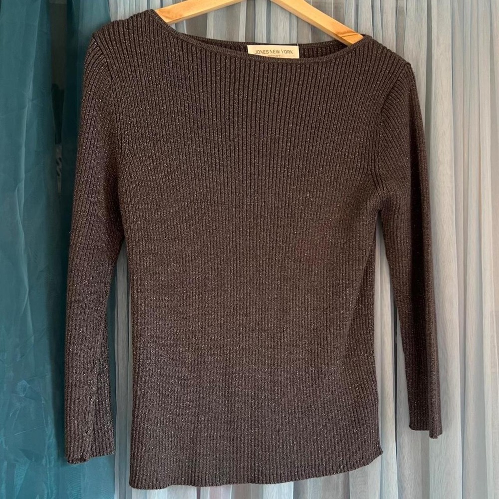 90s Jones New York Metallic Sweater